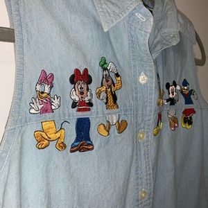 Disney denim embroidered shirt